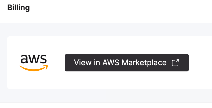 ClickHouse Cloud просмотр выставления счетов AWS Marketplace