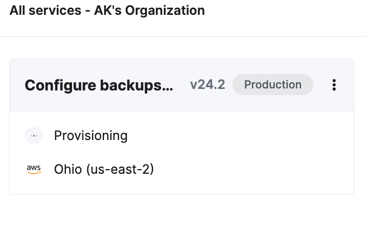 ПроцессProvisioning сервис�а
